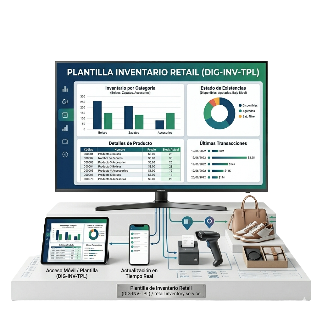 Plantilla inventario retail
